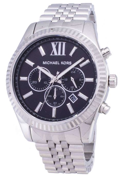 mk8602 michael kors lexington quartz men watch|Michael Kors lexington silver.